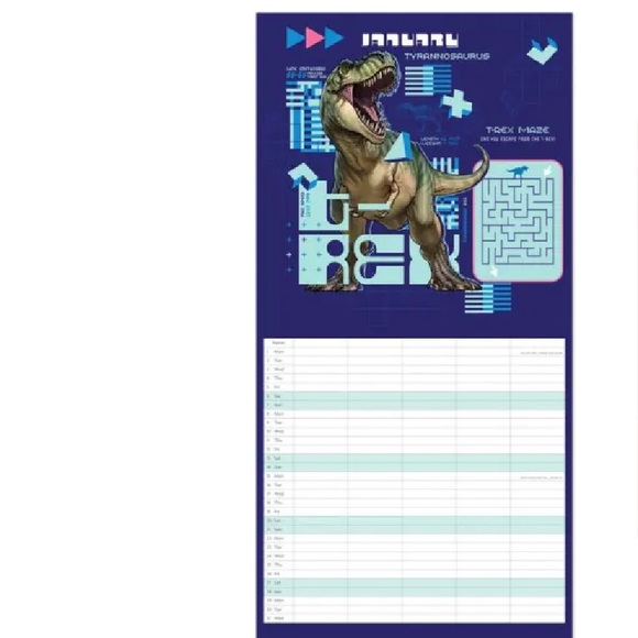Portico Designs 2024 NHM Dinosaur SQ Family Calendar - Picture 2 of 4